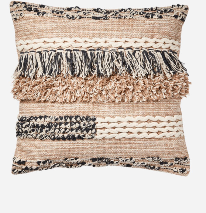MINNA Púðaver beige/grátt/elfenben