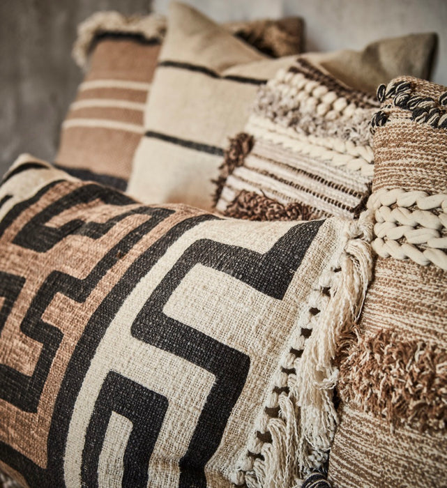 MINNA Púðaver beige/grátt/elfenben