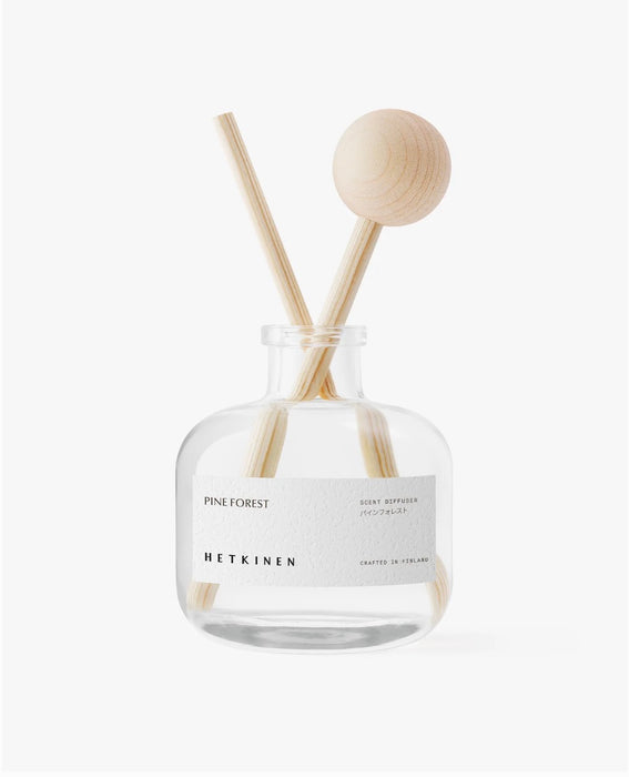PINE FOREST viðarilmstangir í glerglasi 100 ml