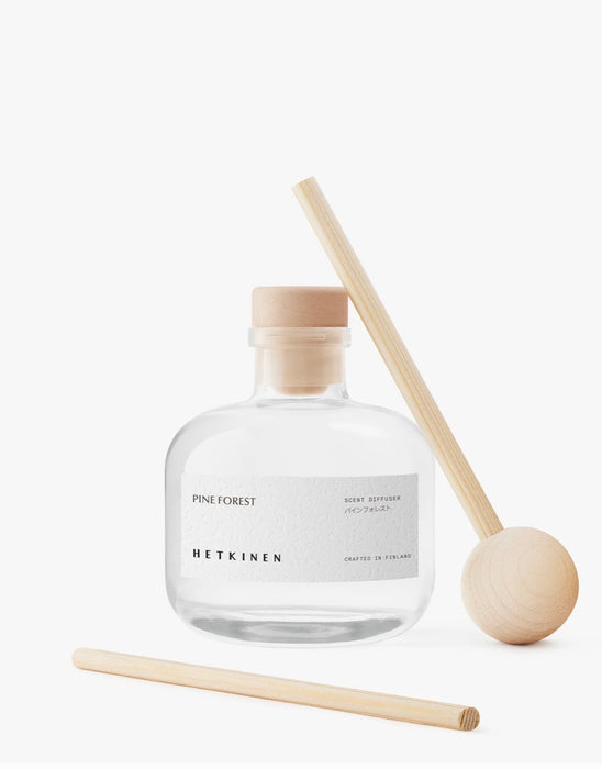 PINE FOREST viðarilmstangir í glerglasi 100 ml