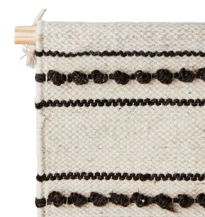 Handgert veggskraut Ivory/Brown