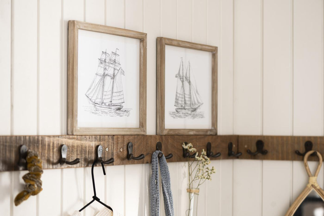 Snagabretti með fimm tvöföldum snögum