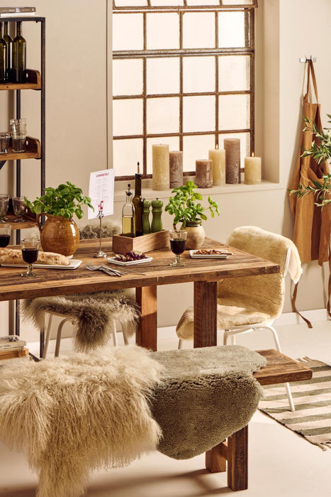 Grófur viðarbekkur 180 cm