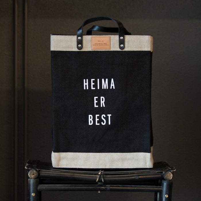 Apolis Taska "Heima Er Best" Market Bag  Svört